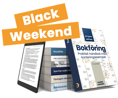 Black Weekend, 50% på böcker och e-böcker